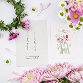 Postkarte "Danke für die schönste Kindheit" - Wohnen auf dem Land