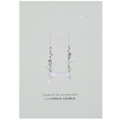 Postkarte "Danke für die schönste Kindheit" - Wohnen auf dem Land