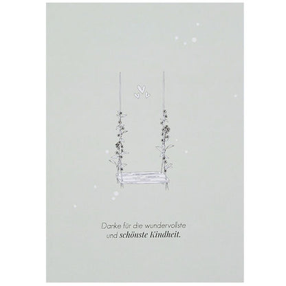 Postkarte "Danke für die schönste Kindheit" - Wohnen auf dem Land