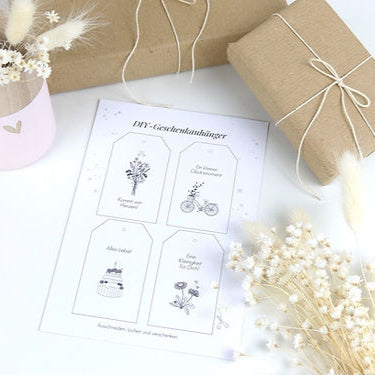 Postkarte "DIY-Geschenkanhänger" - Wohnen auf dem Land