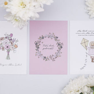 Postkarte "Fühl dich gedrückt!" - Wohnen auf dem Land