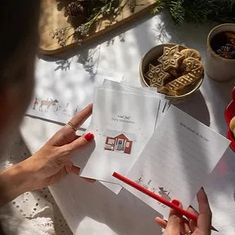 Postkarte "God Jul!" - Wohnen auf dem Land