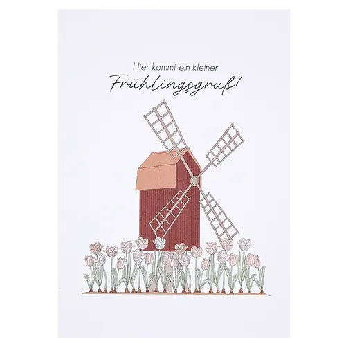 Postkarte "Hier kommt ein kleiner Frühlingsgruß!" - Wohnen auf dem Land