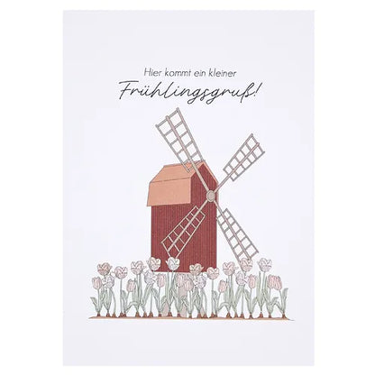Postkarte "Hier kommt ein kleiner Frühlingsgruß!" - Wohnen auf dem Land