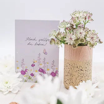 Postkarte "Hoch sollst du leben!" - Wohnen auf dem Land