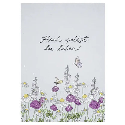 Postkarte "Hoch sollst du leben!" - Wohnen auf dem Land