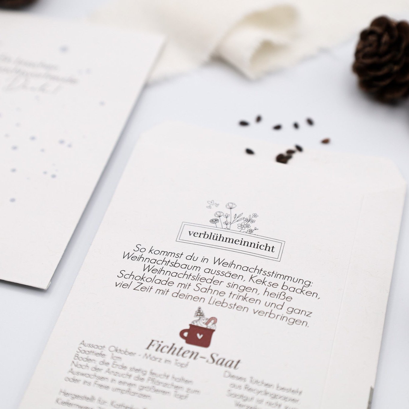 Fichten-Saat - Weihnachtsvorfreude-Tüte - Wohnen auf dem Land