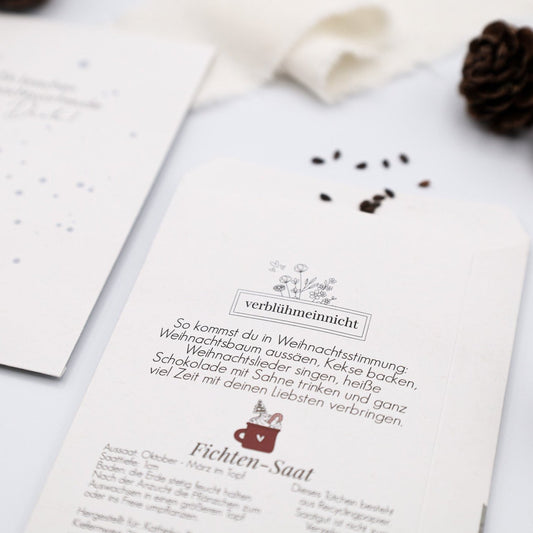Fichten-Saat - Weihnachtsvorfreude-Tüte - Wohnen auf dem Land