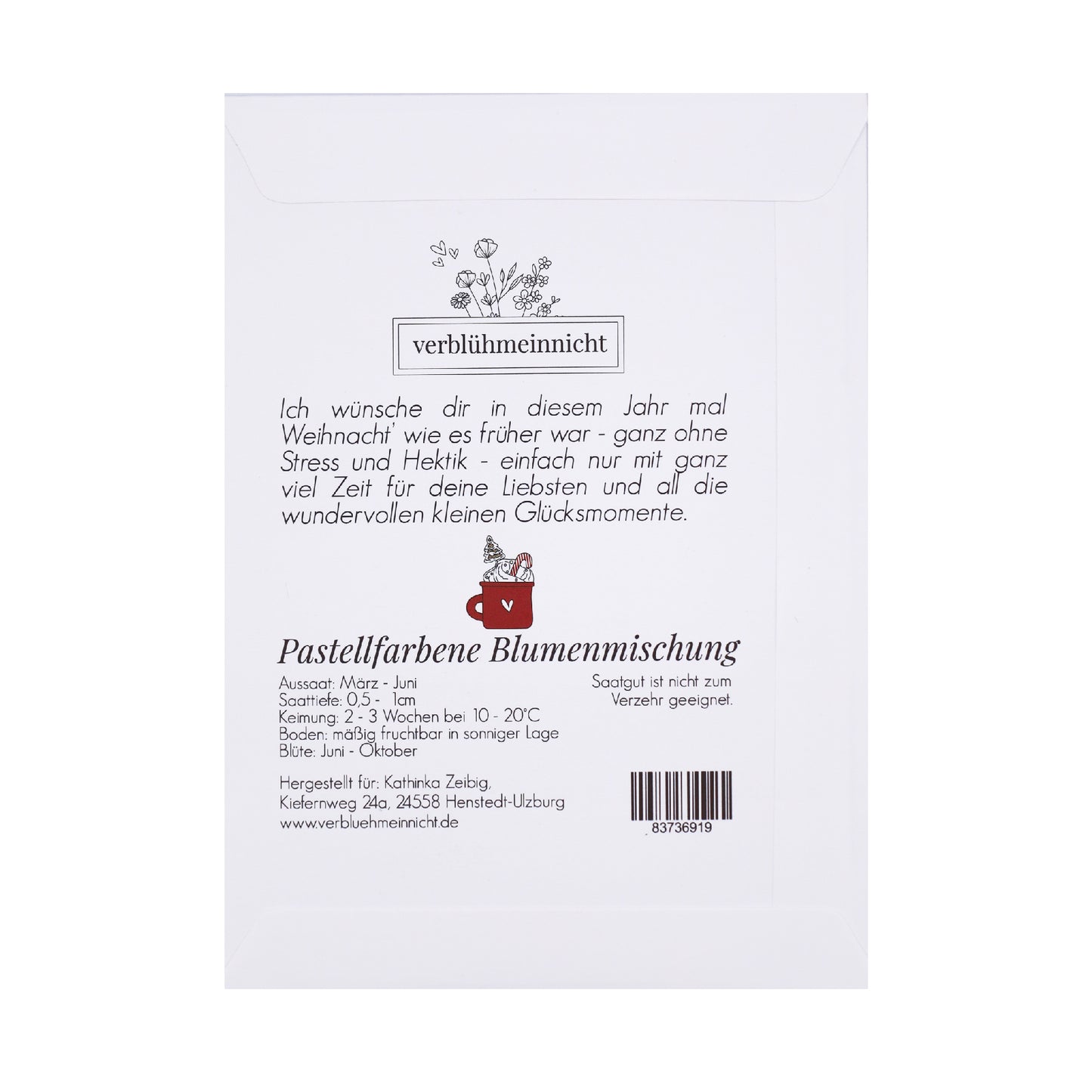 Pastellfarbene Blumenmischung - Hier kommt ein kleiner Weihnachtsgruß! - Wohnen auf dem Land