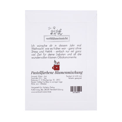 Pastellfarbene Blumenmischung - Hier kommt ein kleiner Weihnachtsgruß! - Wohnen auf dem Land