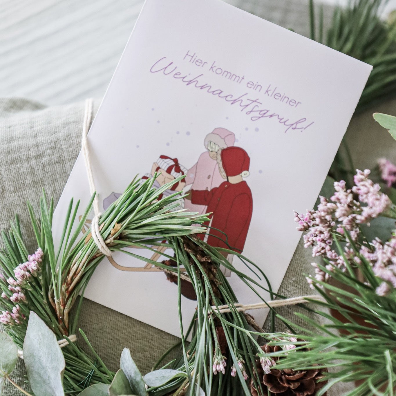 Pastellfarbene Blumenmischung - Hier kommt ein kleiner Weihnachtsgruß! - Wohnen auf dem Land