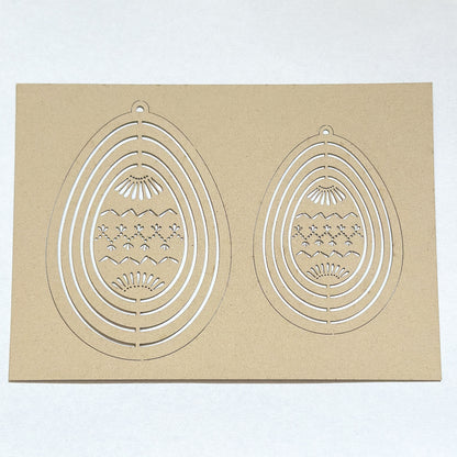 Anhänger Deko Ostereier "Osterzauber" Papier 3 Varianten - Wohnen auf dem Land