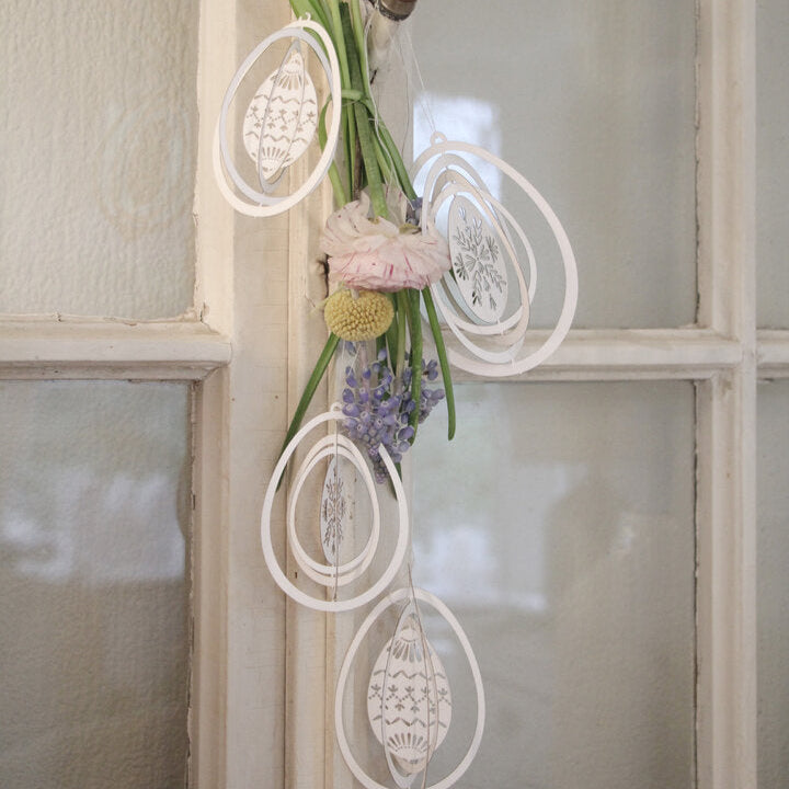 Anhänger Deko Ostereier "Osterzauber" Papier 3 Varianten - Wohnen auf dem Land