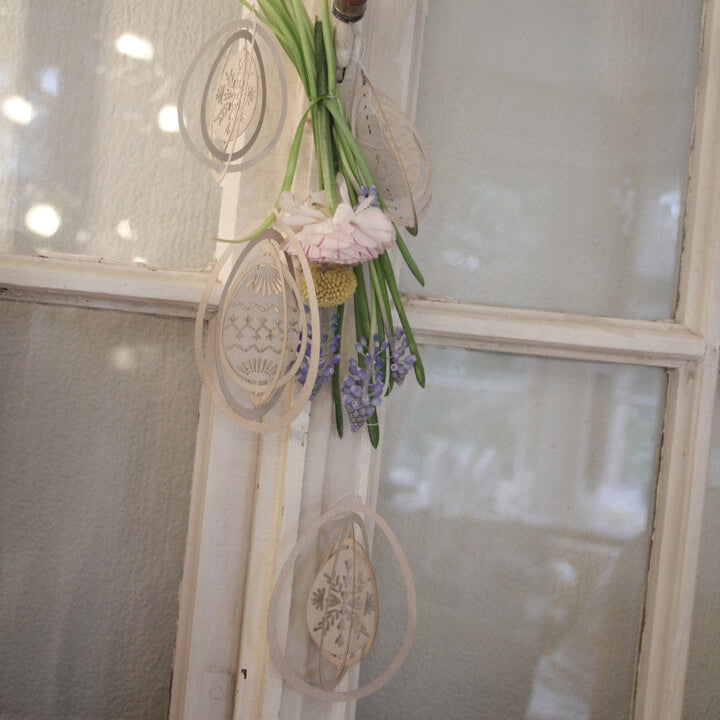 Anhänger Deko Ostereier "Osterzauber" Papier 3 Varianten - Wohnen auf dem Land