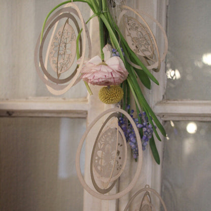 Anhänger Deko Ostereier "Osterzauber" Papier 3 Varianten - Wohnen auf dem Land