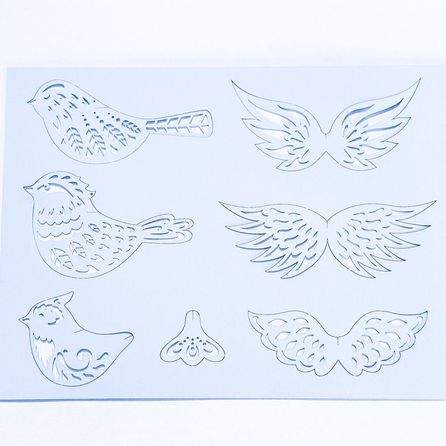 Anhänger Deko Vögel "Birds" Papier 3 Farben - Wohnen auf dem Land