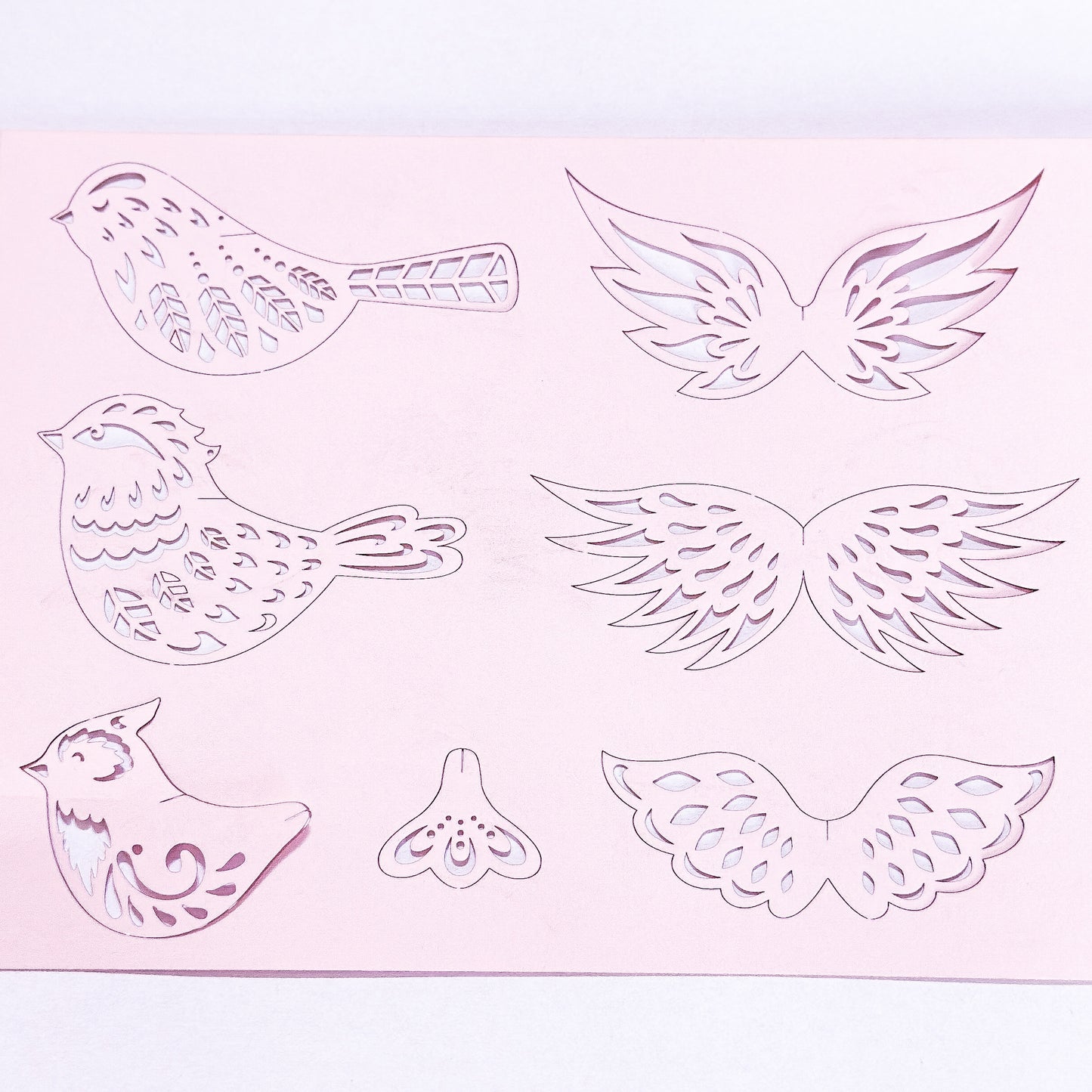 Anhänger Deko Vögel "Birds" Papier 3 Farben - Wohnen auf dem Land