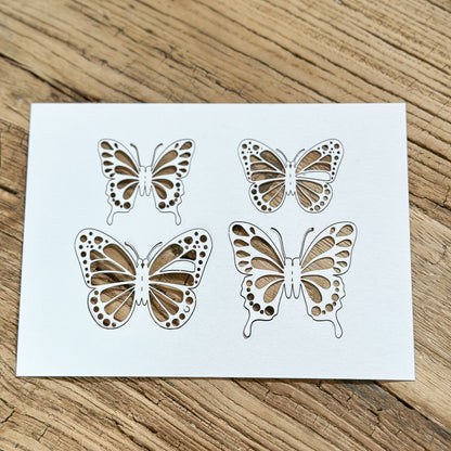 Anhänger Deko Schmetterlinge "Butterflies" Papier 2 Farben - Wohnen auf dem Land