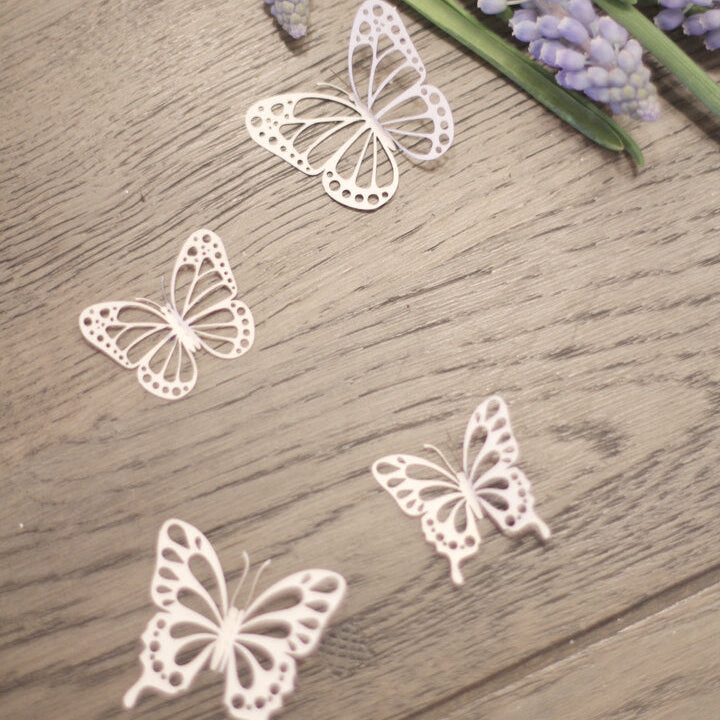 Anhänger Deko Schmetterlinge "Butterflies" Papier 2 Farben - Wohnen auf dem Land