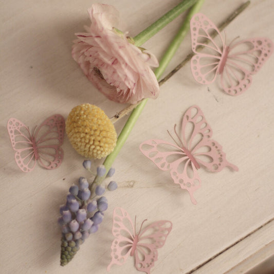 Anhänger Deko Schmetterlinge "Butterflies" Papier 2 Farben - Wohnen auf dem Land