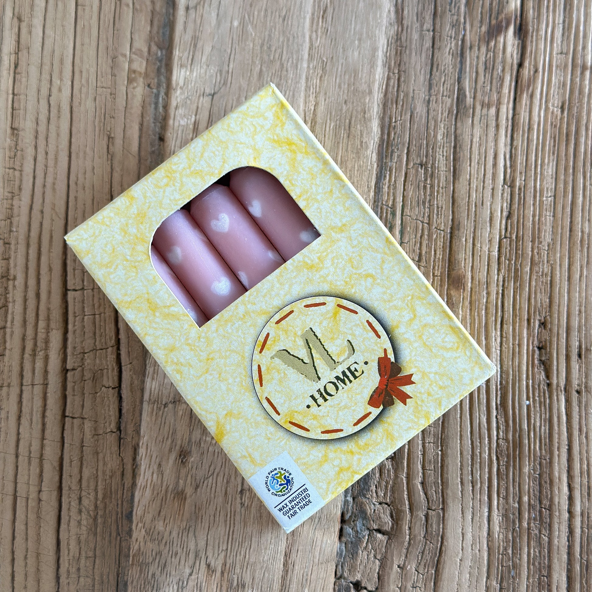 Baumkerzen Set "Herzchen" 10er Pack Rosa 10cm - Wohnen auf dem Land