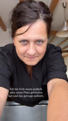 Ich bin froh wenn endlich alles einen Platz gefunden hat und das getrage aufhört.