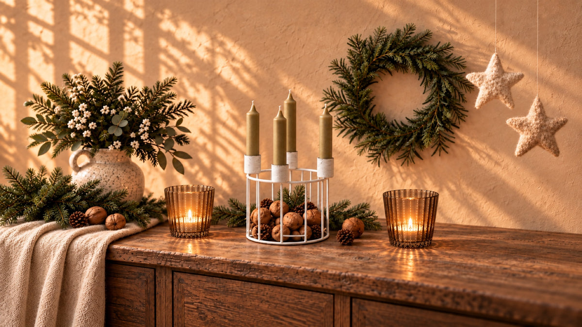 Adventszeit mit Naturmaterialien – weihnachtliche Wohnideen von Wohnen auf dem Land