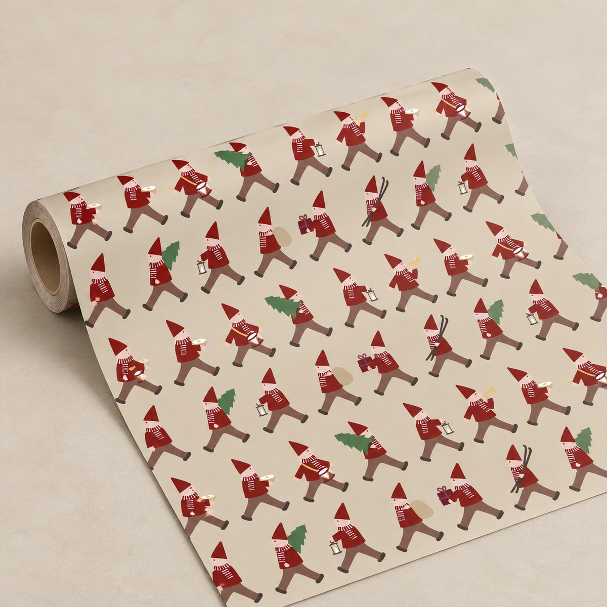 Geschenkpapier „Wichtelmarsch“ 5m-Rolle – Produktansicht