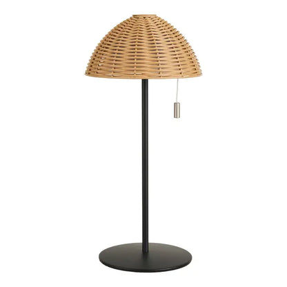 Tischleuchte LED Wigan Natur Schwarz - Produktansicht