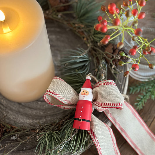 Anhänger Ornamente "Weihnachten" Holz 4er Set in Box - Wohnen auf dem Land