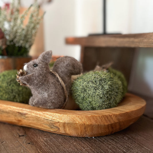 Anhänger "Tiere des Waldes" Filz Grau 4 Varianten - Wohnen auf dem Land