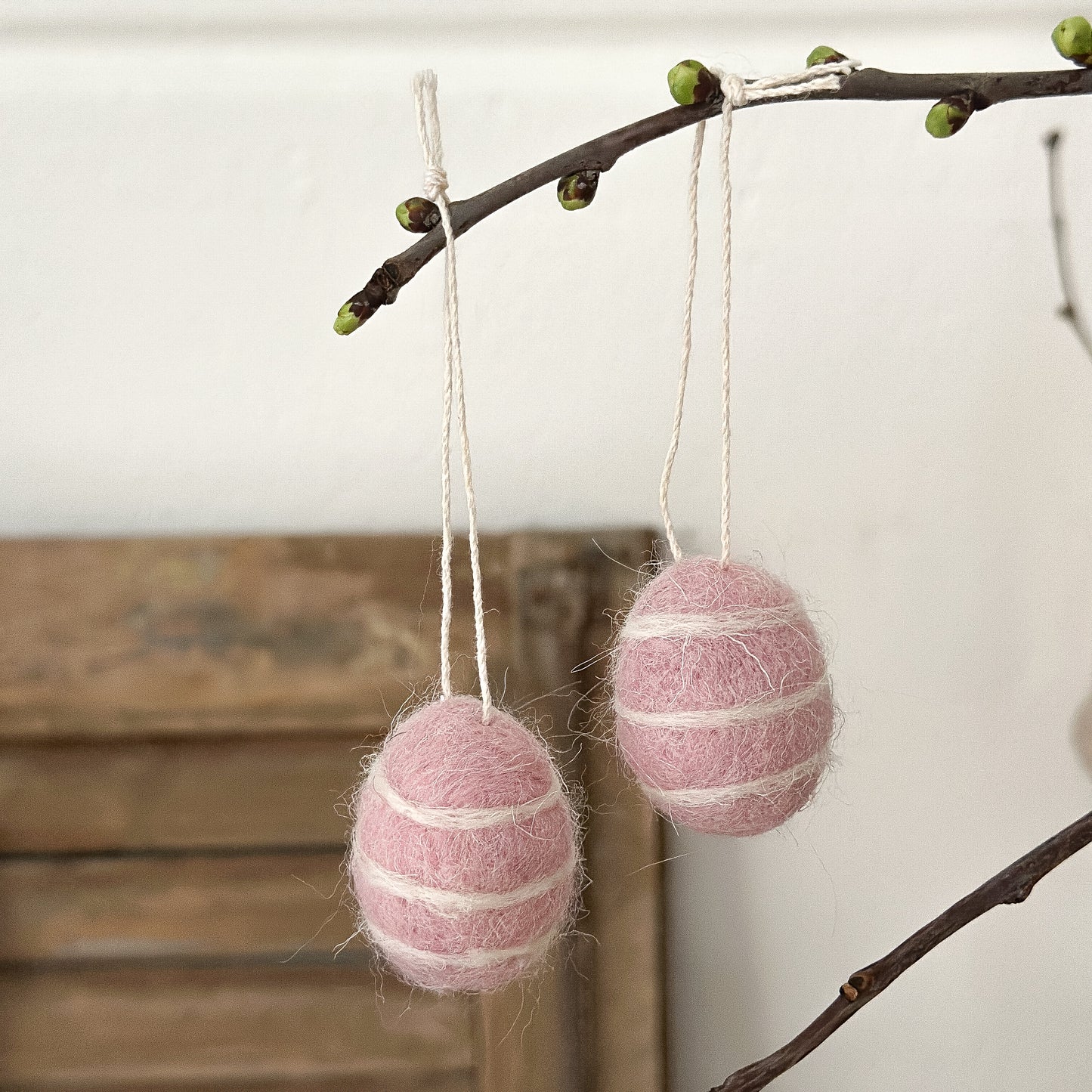 Anhänger Osterset "Ostereier" im Beutel Filz 2 Farben - Wohnen auf dem Land