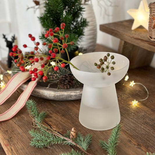 Glas Vase "Alea" Amaryllisvase Matt - Wohnen auf dem Land