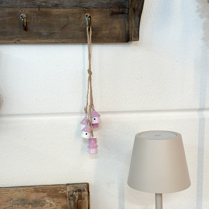 Anhänger Vogelhäuser "Cottage Style" Eisen Flieder 6er Bund - Wohnen auf dem Land