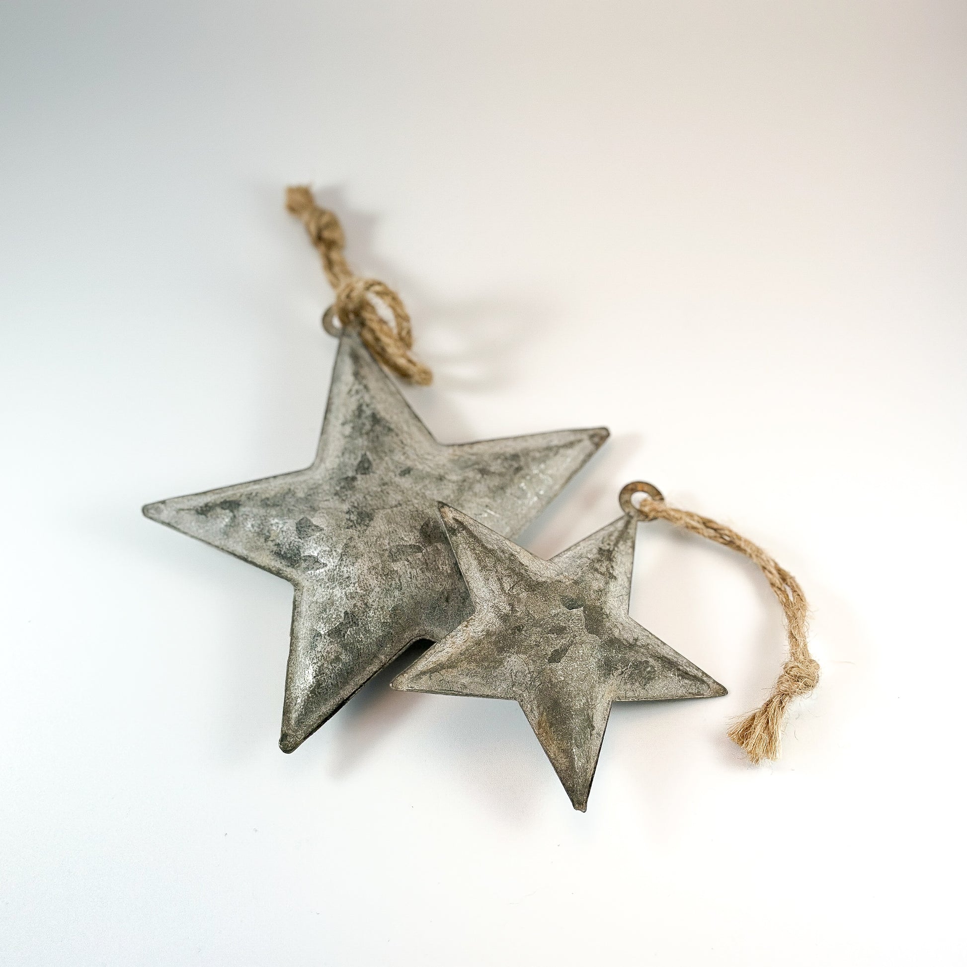 Anhänger Stern "Vintage Star" Zink Grau 2 Größen - Wohnen auf dem Land