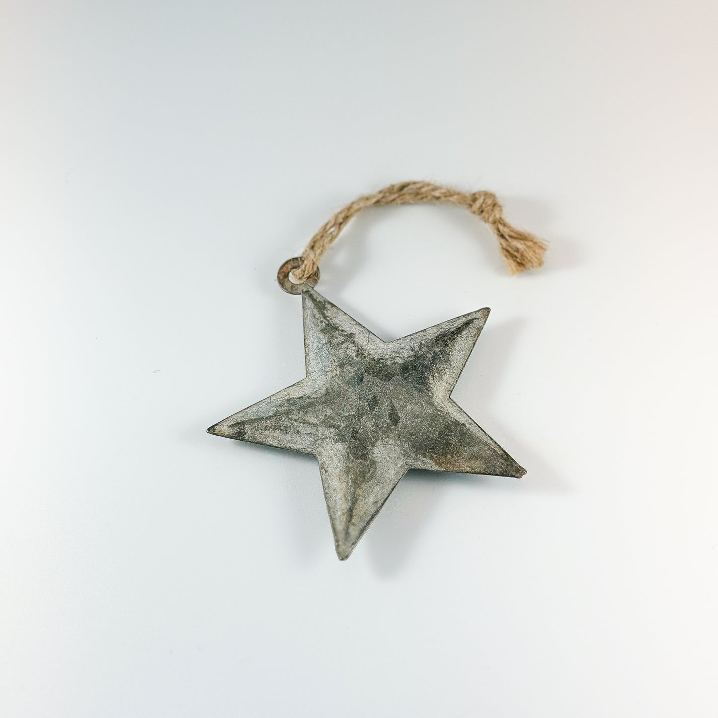 Anhänger Stern "Vintage Star" Zink Grau 2 Größen - Wohnen auf dem Land