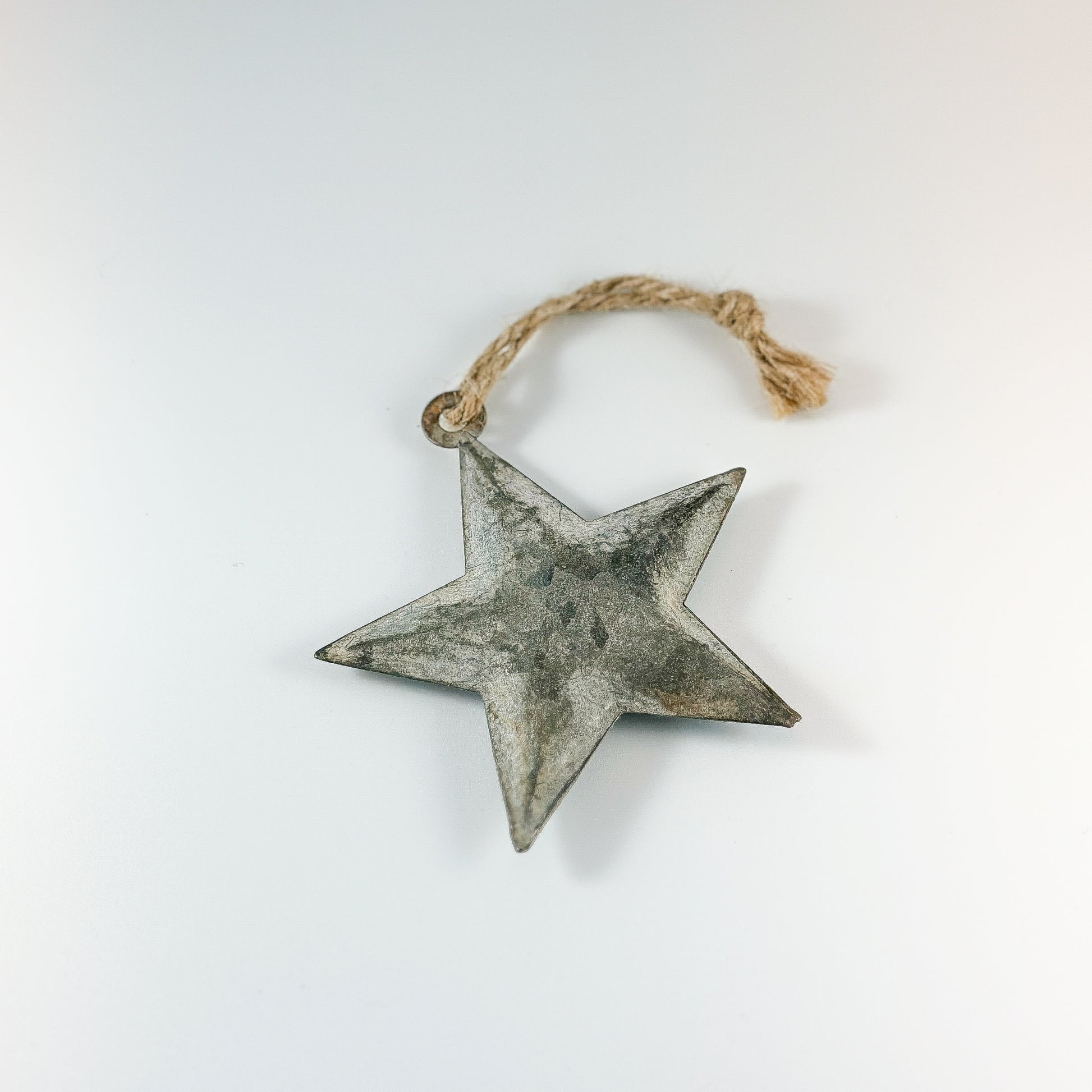 Anhänger Stern "Vintage Star" Zink Grau 2 Größen - Wohnen auf dem Land