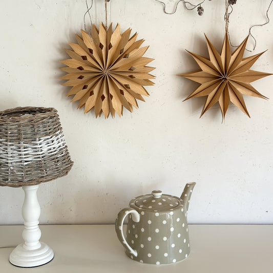 Anhänger Sterne "Weihnachtsstern" Papier 25cm 2 Varianten - Wohnen auf dem Land