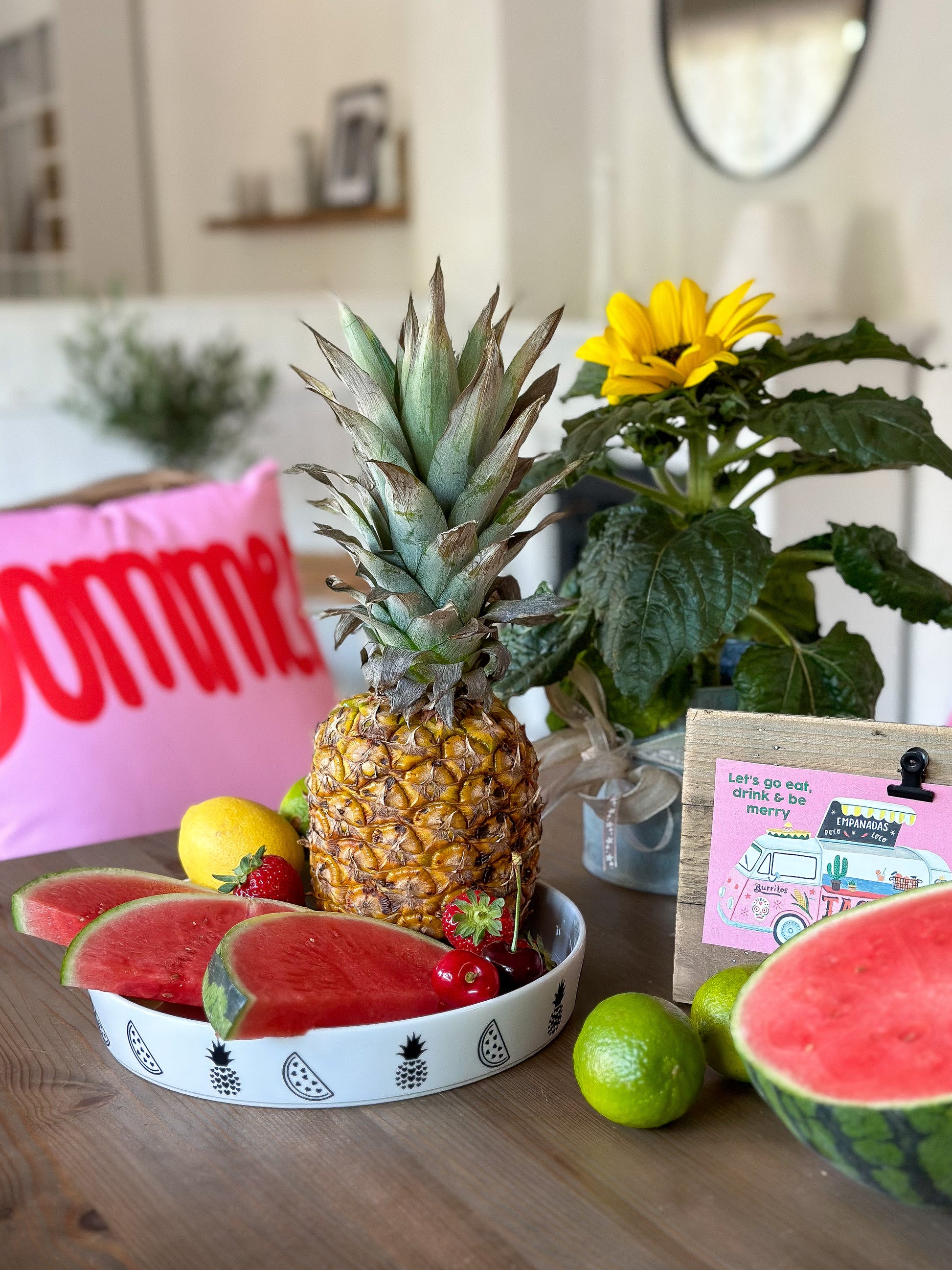 Aufkleber "Ananas & Melone" - Wohnen auf dem Land