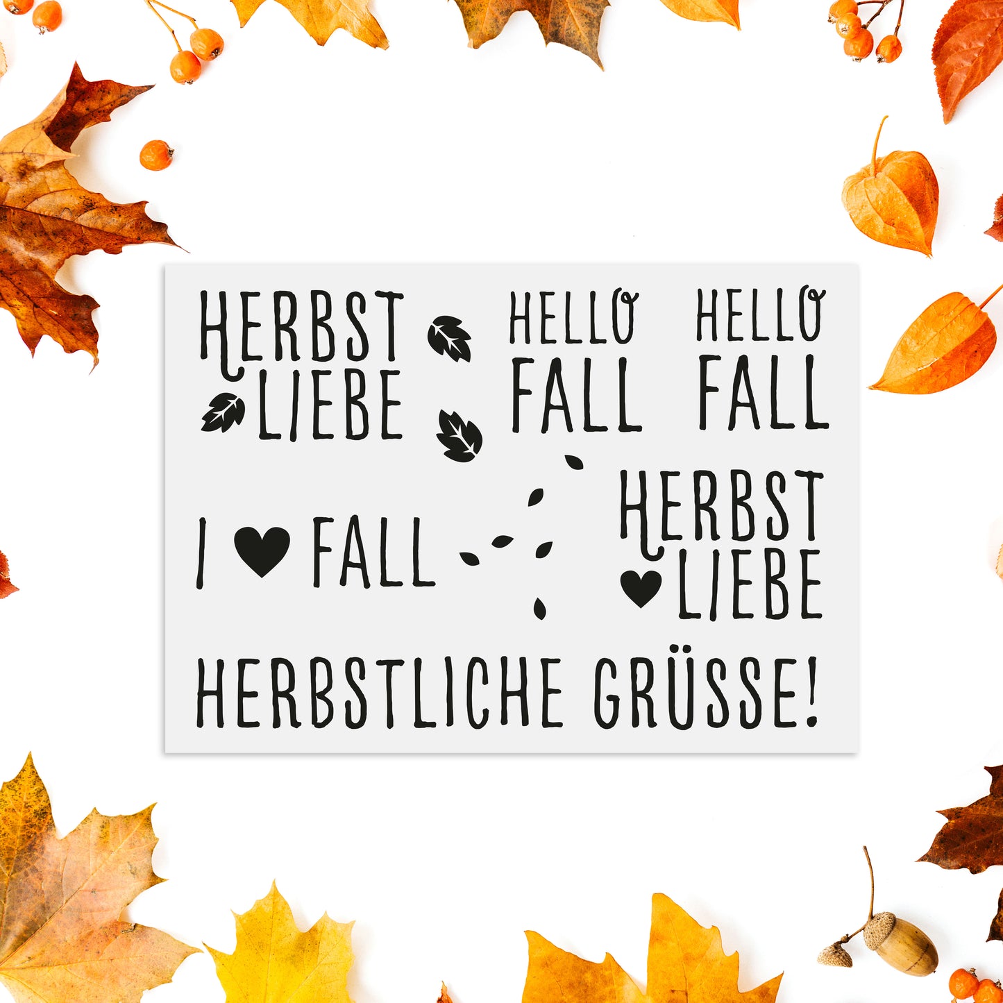 Aufkleber "Herbstliebe" - Wohnen auf dem Land