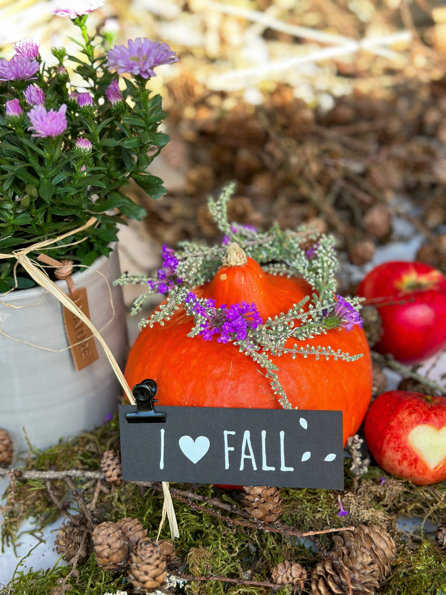 Aufkleber "Herbstliebe" - Wohnen auf dem Land