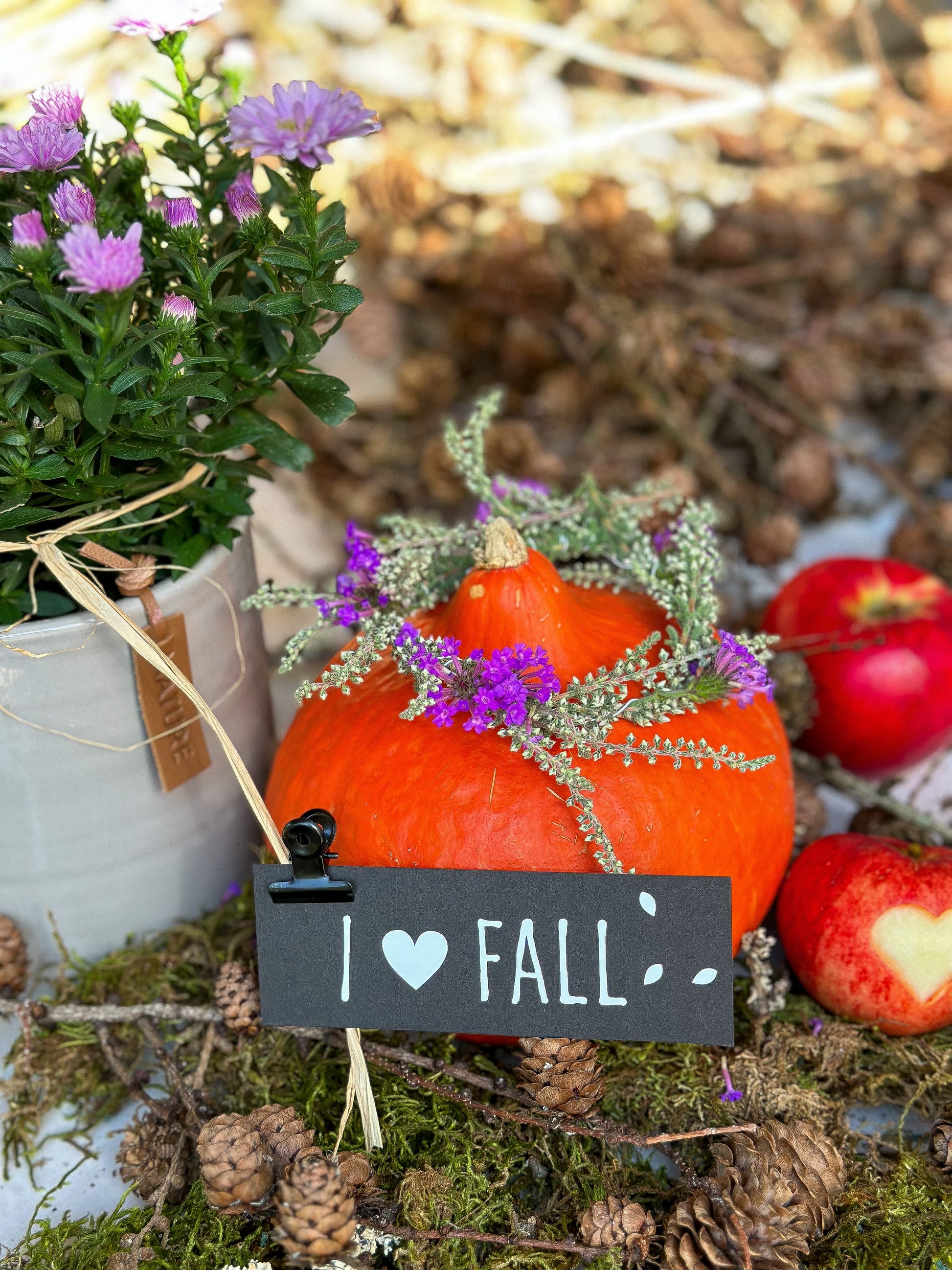 Aufkleber "Herbstliebe" - Wohnen auf dem Land