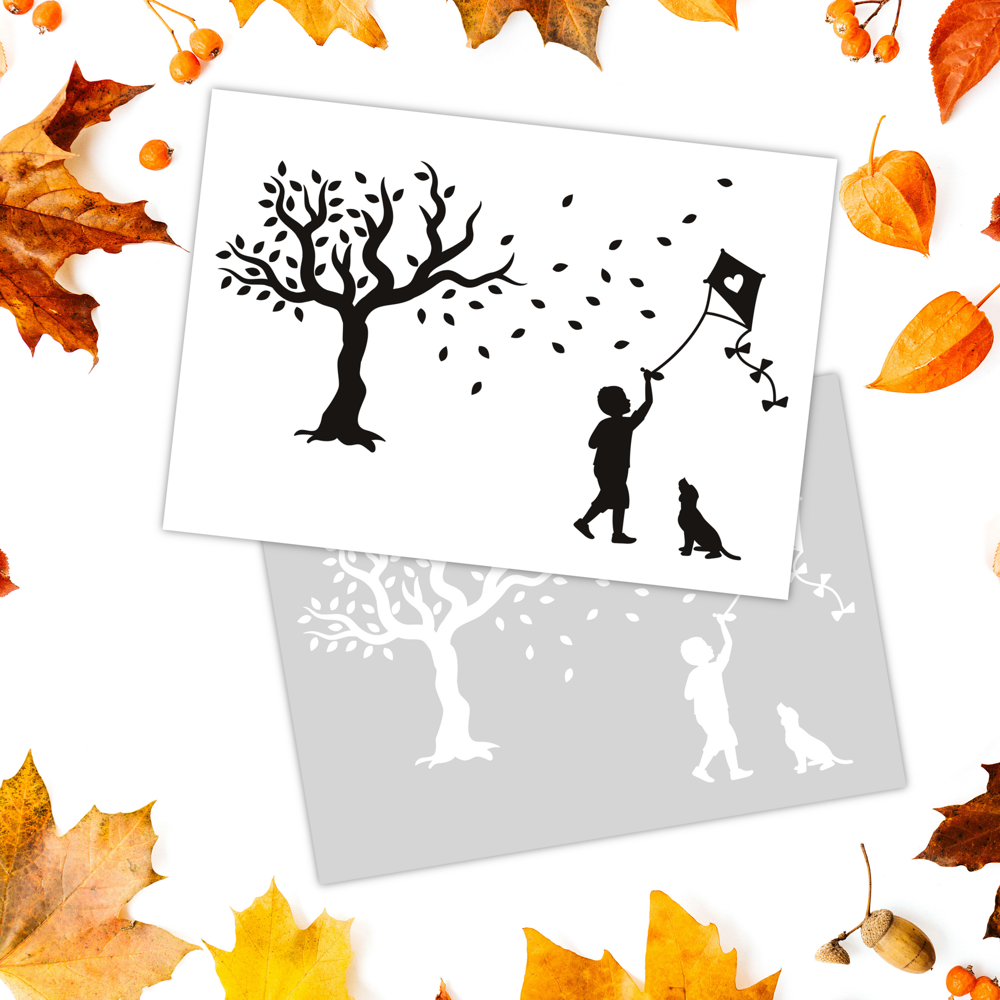 Aufkleber "Junge mit Drachen“ - Wohnen auf dem Land