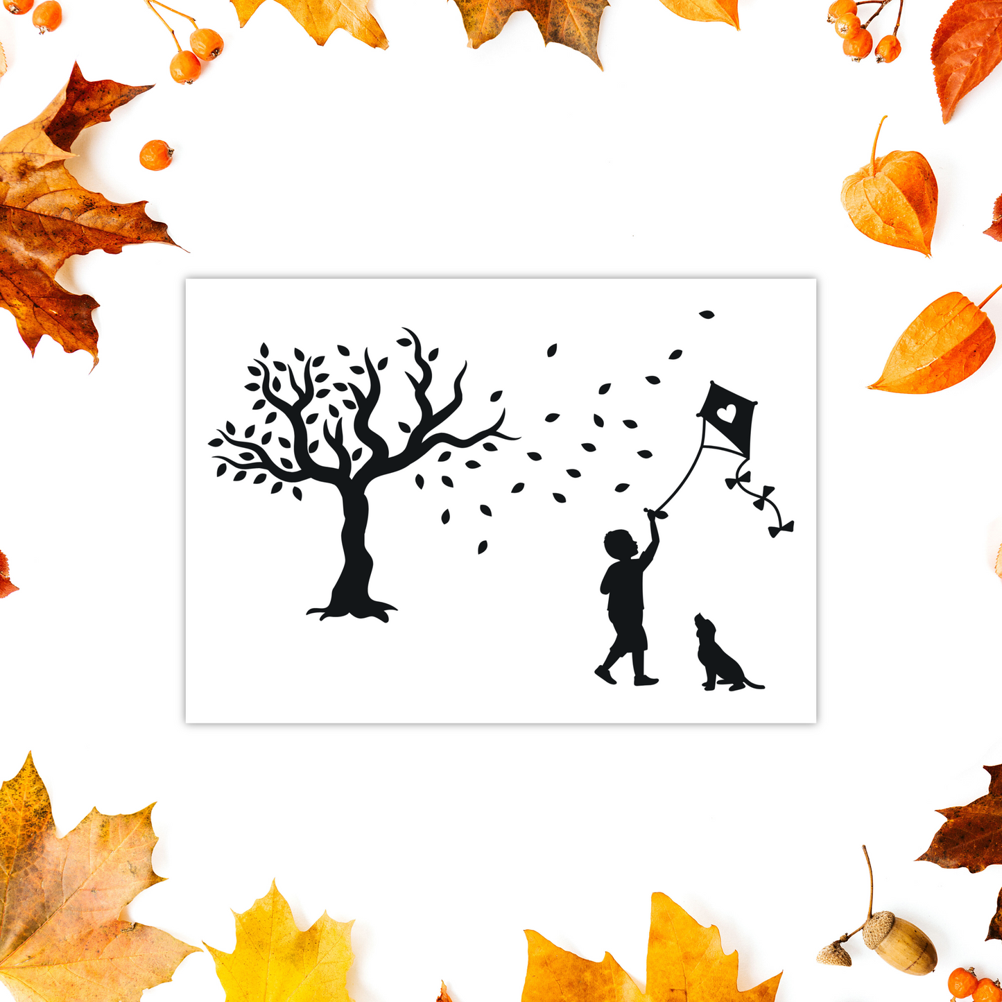 Aufkleber "Junge mit Drachen“ - Wohnen auf dem Land