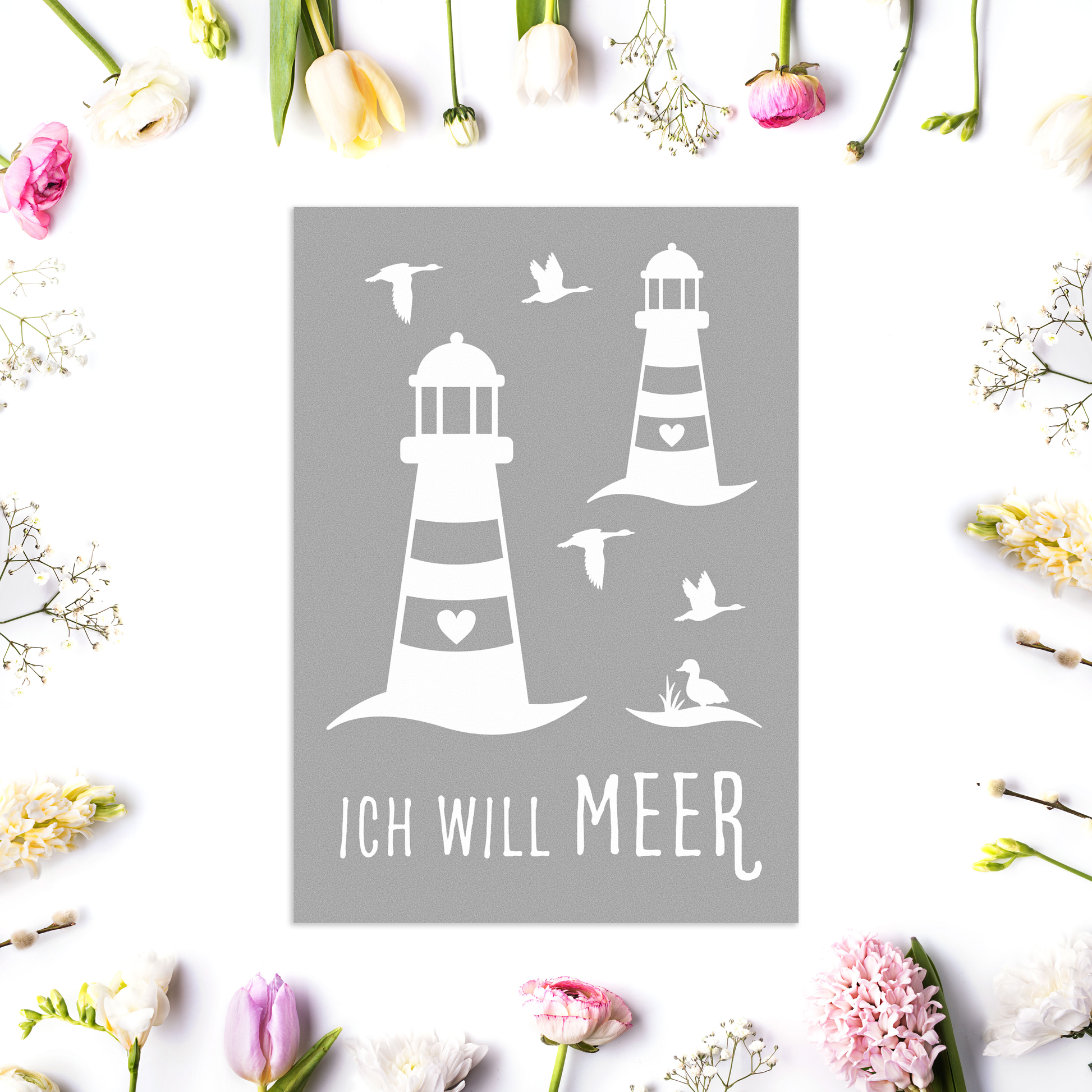 Aufkleber "Ich will Meer" - Wohnen auf dem Land