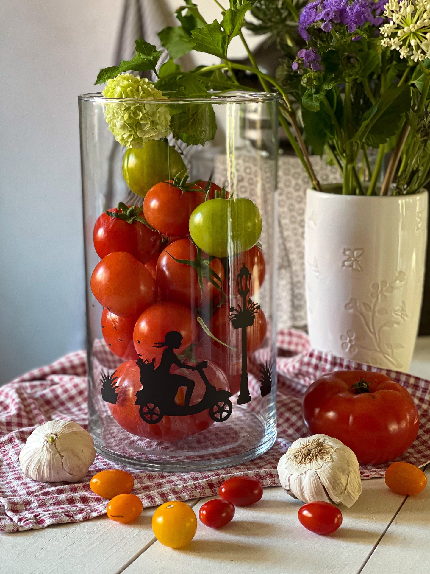 Aufkleber "Vespa-Mädchen" - Wohnen auf dem Land