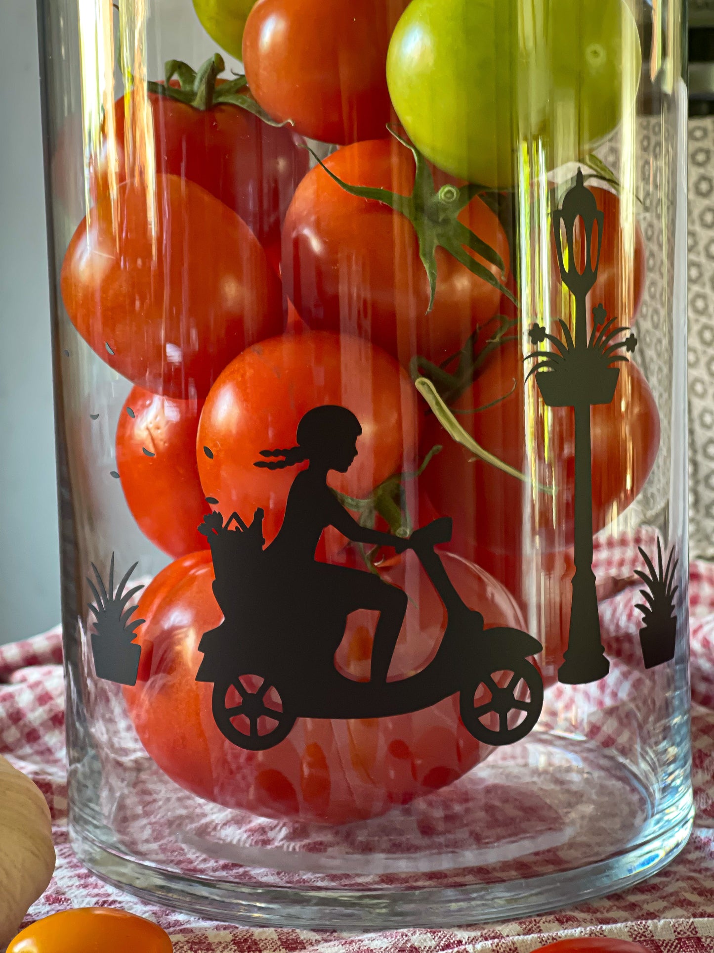 Aufkleber "Vespa-Mädchen" - Wohnen auf dem Land