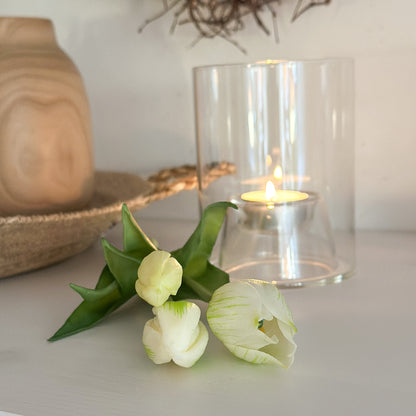 Blume Bund mit 3 Tulpen "Frühlingsliebe" künstlich 3 Farben - Wohnen auf dem Land