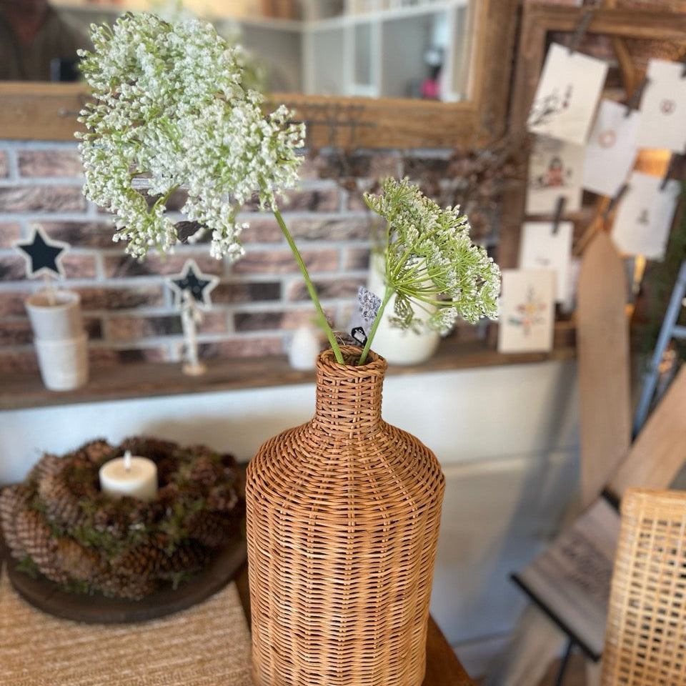 Wiesenblume Zweig Stiel "Dill" künstlich weiß 72cm - Wohnen auf dem Land