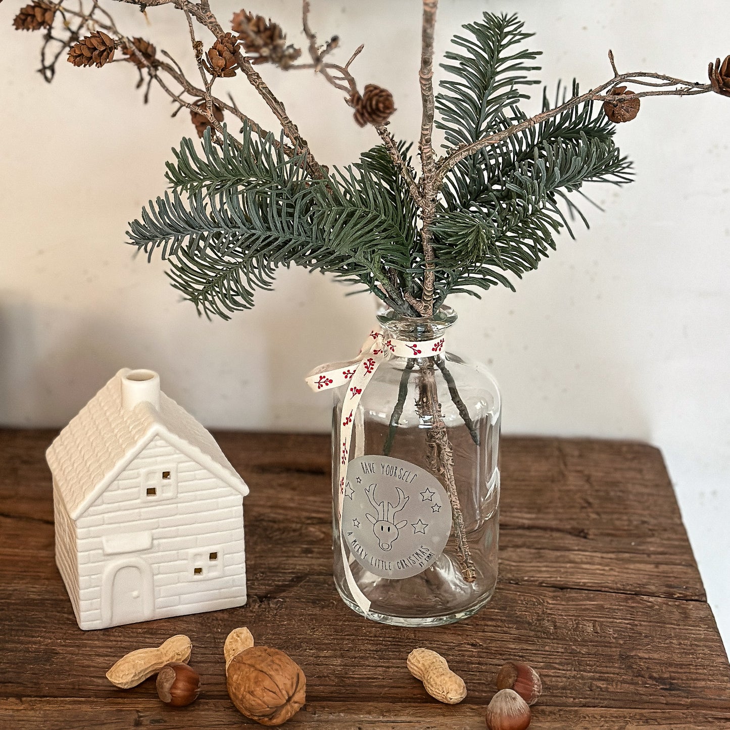 Flasche Glas "Holidays" 500ml 2 Designs - Wohnen auf dem Land